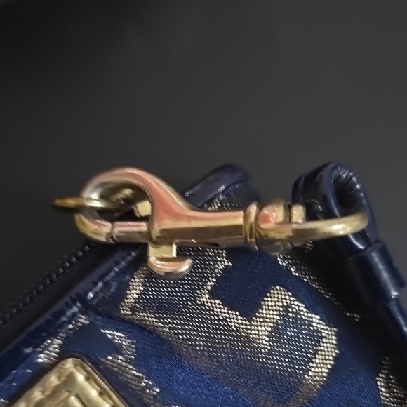 Coach Blue and Gold Women's Bag - Picture 8 of 8